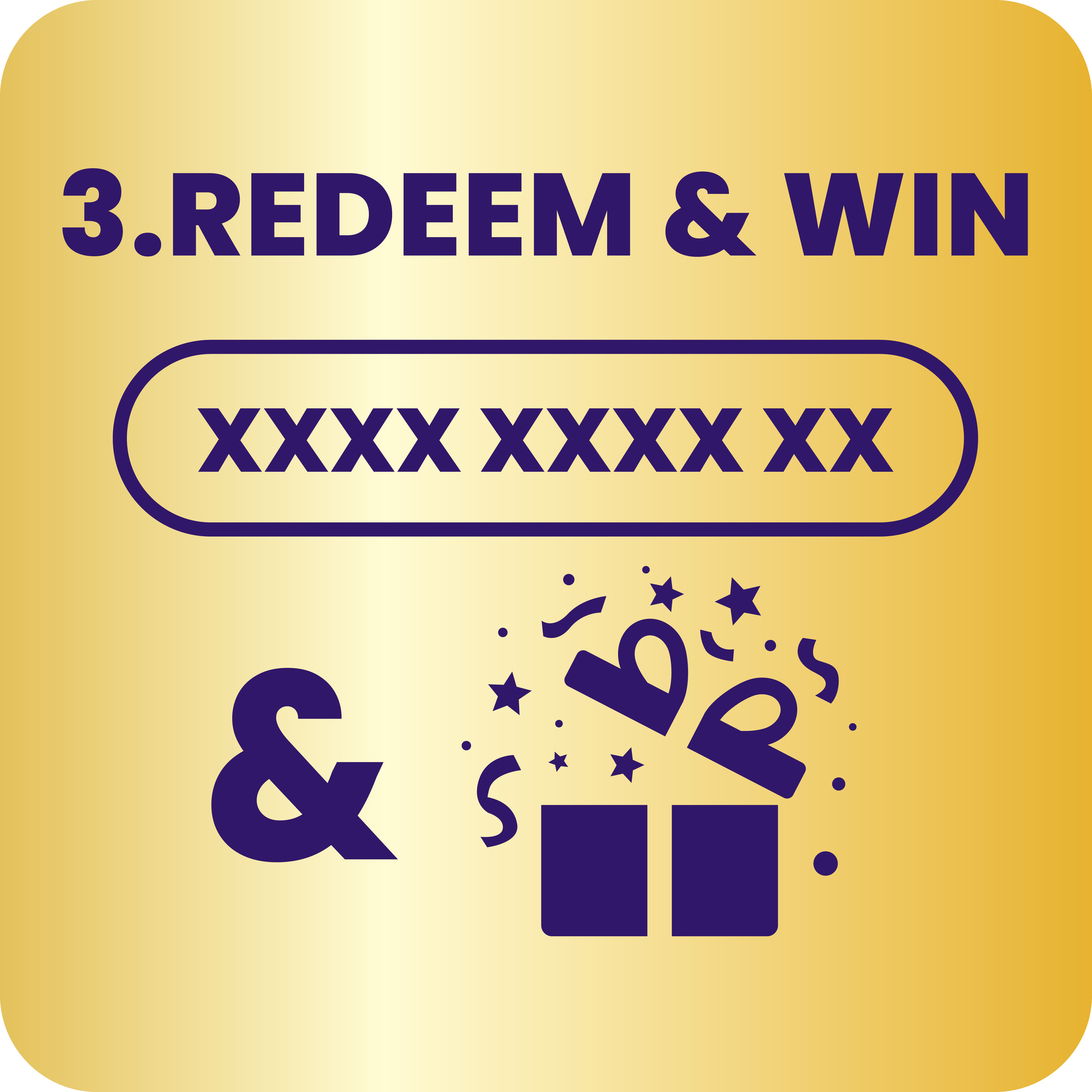 Step 3. Redeem and win