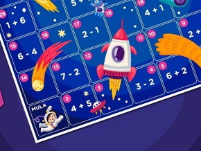 S-26 PROGRESS DIY ACTIVITIES - Rockets & Meteors Galaxy Board Game