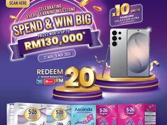 SPEND & WIN BIG HADIAH PRIZES WORTH UP TO RM130,000