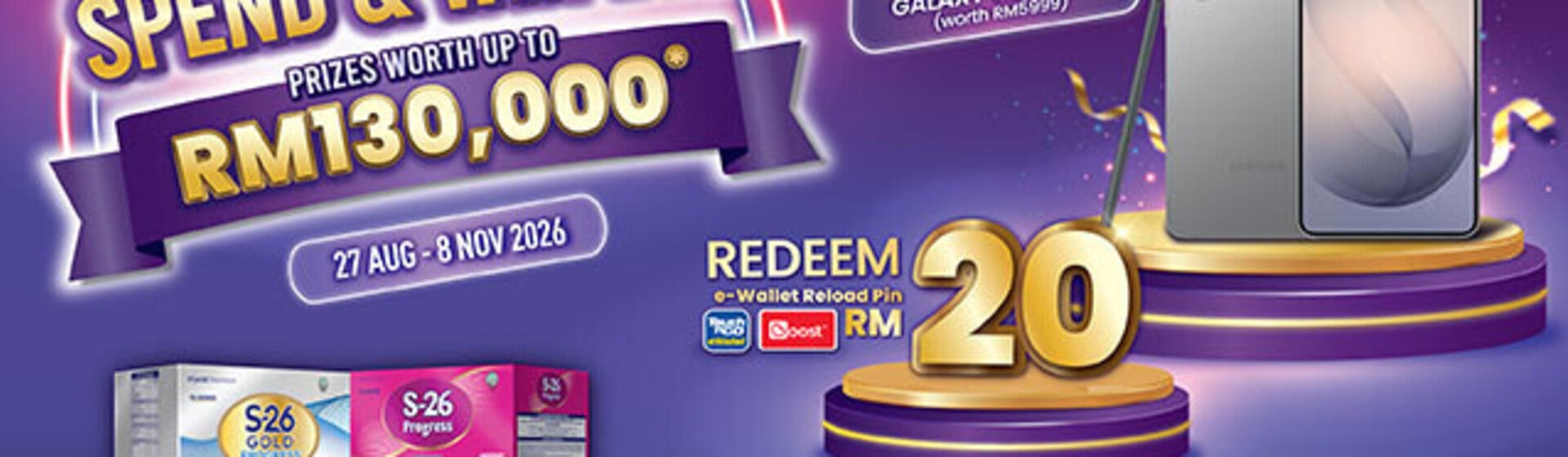 SPEND & WIN BIG HADIAH PRIZES WORTH UP TO RM130,000